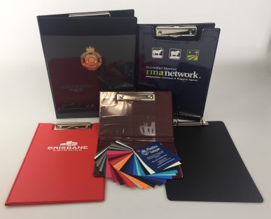 Plastics Unique manufactures printed, custom clipboards, branded with your logo.