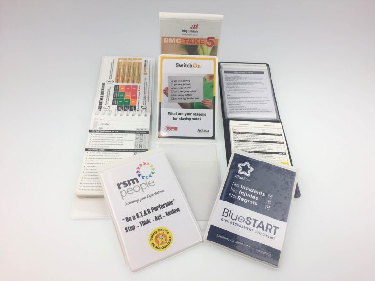 Take 5 Safety Book Hazob Pocket Books Plastics Unique